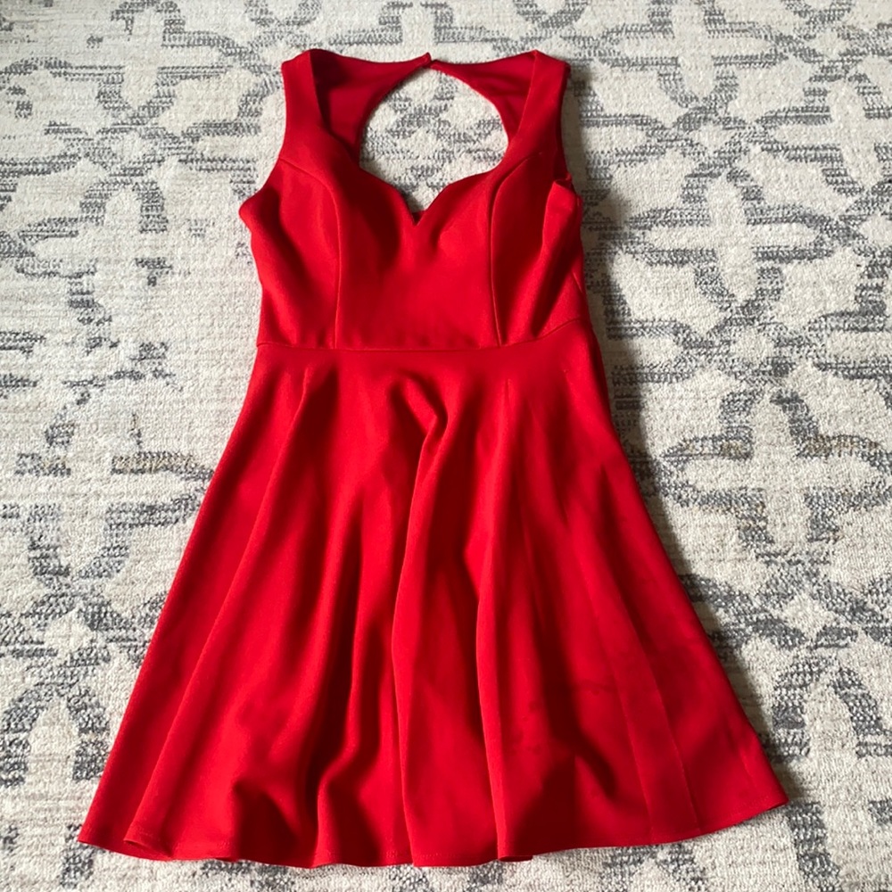 very cute red party dress